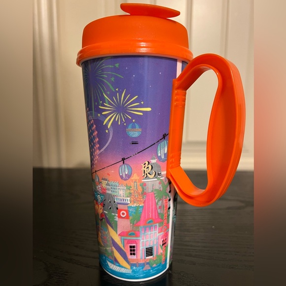 2024 Disney Resort Reusable Refillable Mug Mickey & Friends 4 Parks - Lot of 2 - Picture 7 of 7
